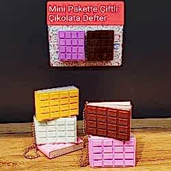 Toptan Mini Çiftli Çikolata Not Defteri