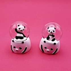 Toptan Mini Işıklı Panda Kar Küresi