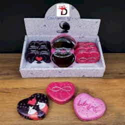 Toptan Kalpli Love Tasarımlı Cep Aynası