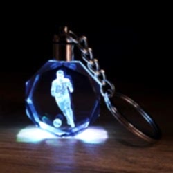Toptan Futbol Tasarımlı Işıklı Anahtarlık