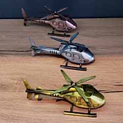 Toptan Dekoratif Metal Helikopter 