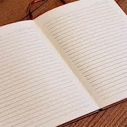 Toptan Siyah Çizgili Deri Defter