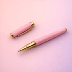 Toptan Premium Pembe Metal Roller Kalem