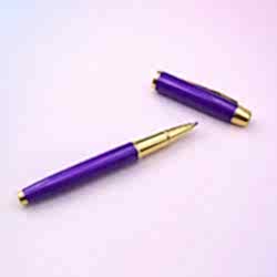 Toptan Mor Metal Roller Kalem
