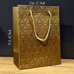 Toptan Büyük Boy Gold Hediye Çantası