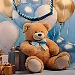 Toptan Büyük Boy Ayıcıklı Karton Hediye Çantası