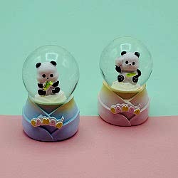Toptan Panda Tasarımlı Işıklı Küçük Boy Kar Küresi