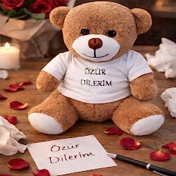 Toptan Özür Dilerim Tişörtlü Oyuncak Ayıcık