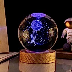 Toptan Aya Çıkan Astronot Tasarım Cam Küre